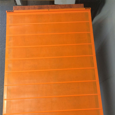 5 Layer Stack Sizer Vibrating Polyweb Urethane Screens For Material Separation‌ In Orange Color