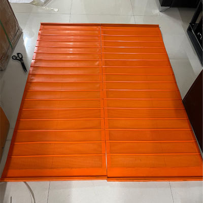 Red PU Screen Mat 5.0mm Mesh for Coarse Aggregate