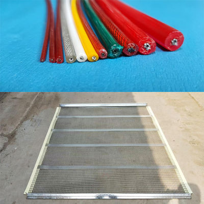 Aperature Size 3mm X 5mm Polyurethane Screen Mesh With Stainless Steel Wire Inside