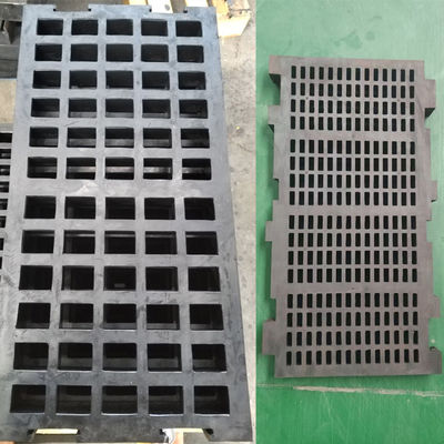 HUATAO 30mm Thick 305×305mm Shore Hardness 40-60 Anti-Clogging Rubber Screen Panel for Coal Dewatering