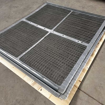 Industrial Wire Grommet Screen with PU Edge Reinforcement 46-76.4% Open Area